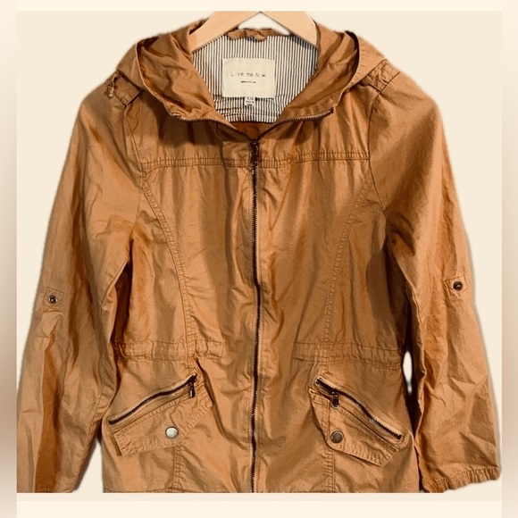 Love Me Now Women's Camel Brown Parka - Picture 2 of 2